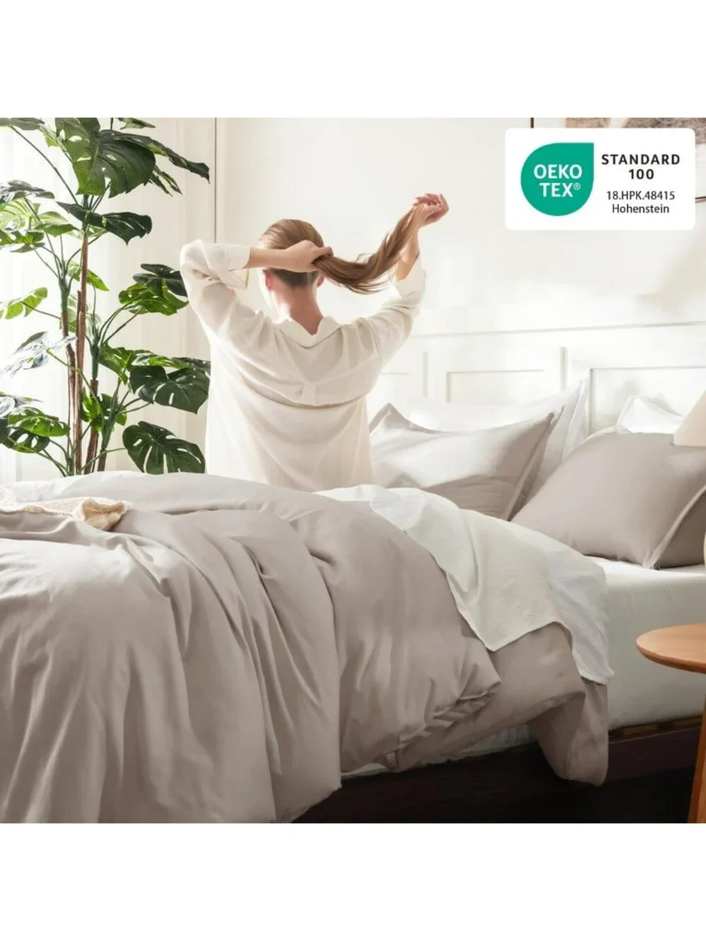 Lightweight Full Size Comforter Set - 3 Piece Solid Bedding for Cozy Sleep